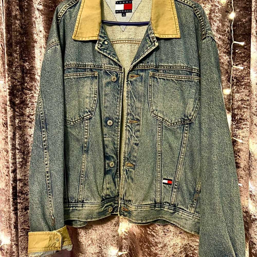 Cool vintage Tommy Hilfiger Jean jacket - image 1