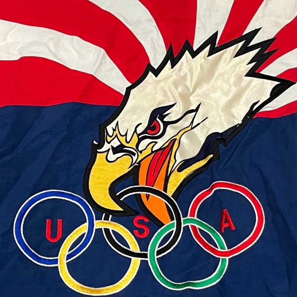 Vintage Team USA Starter Olympic Windbreaker Jack… - image 3