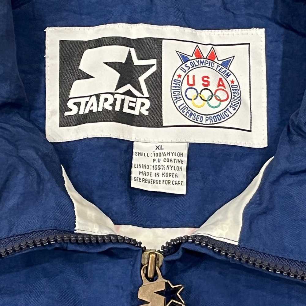 Vintage Team USA Starter Olympic Windbreaker Jack… - image 5