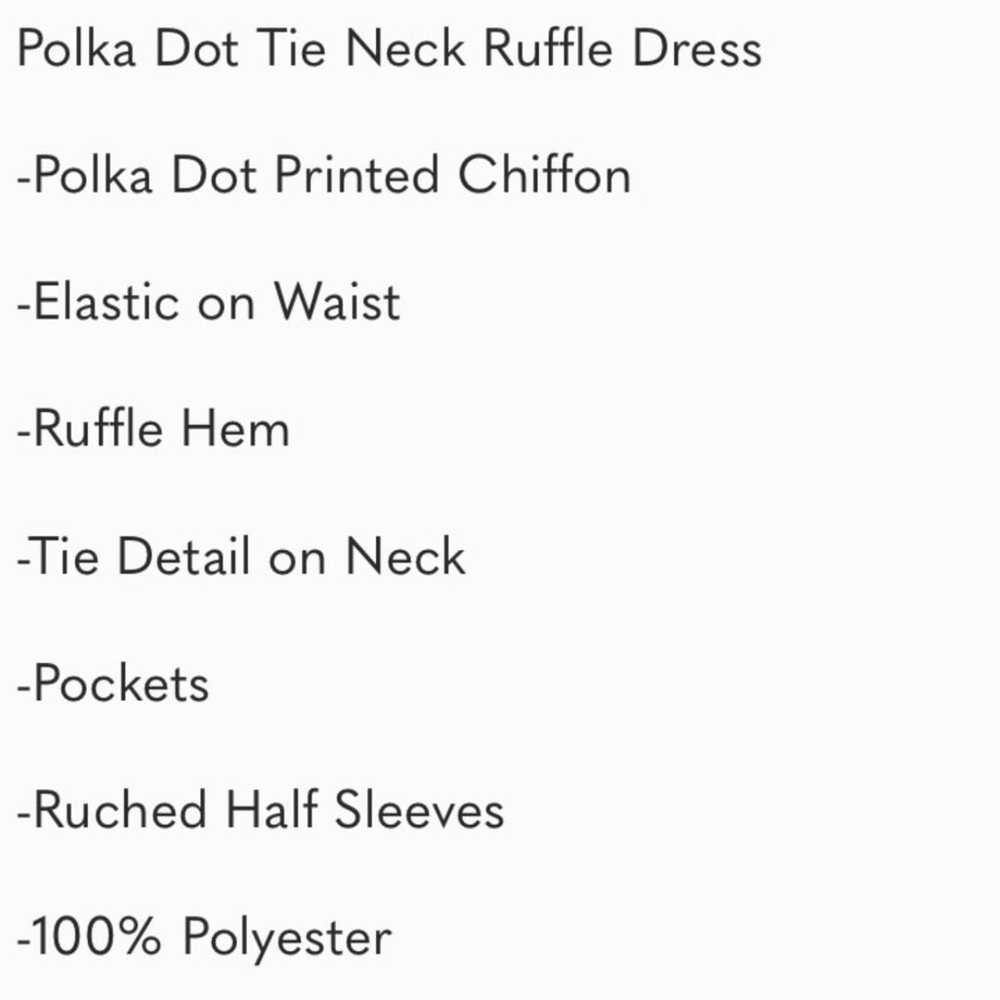 (A10) NEW Listicle Large Polka Dot necktie midi D… - image 12