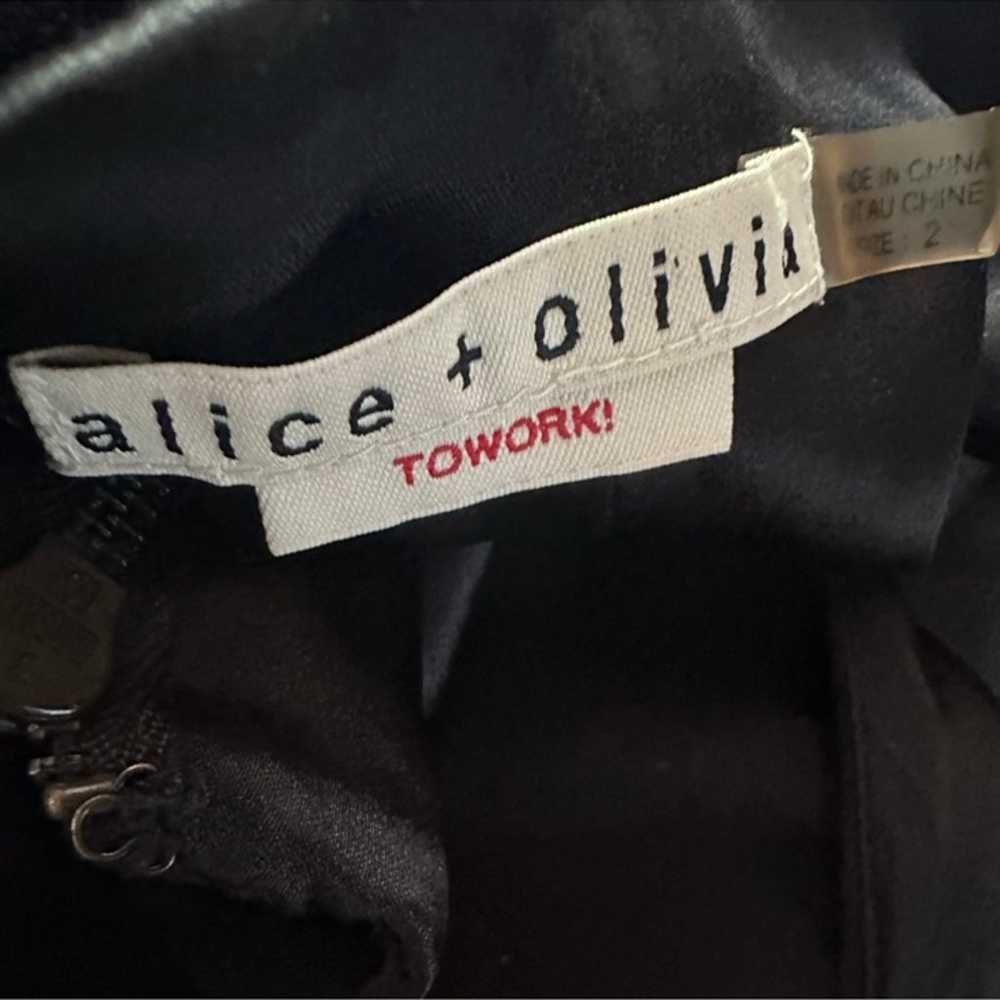 Alice & Olivia To Work Georgia LBD Peplum Dress s… - image 7