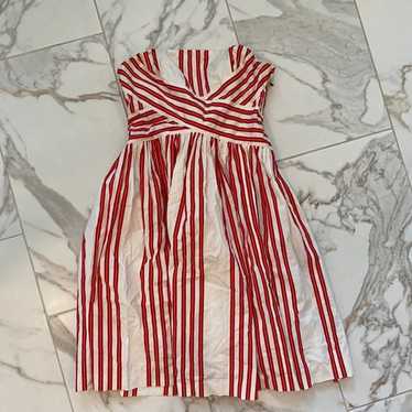 Anthropologie Rare Archival Anniversary Red Strip… - image 1