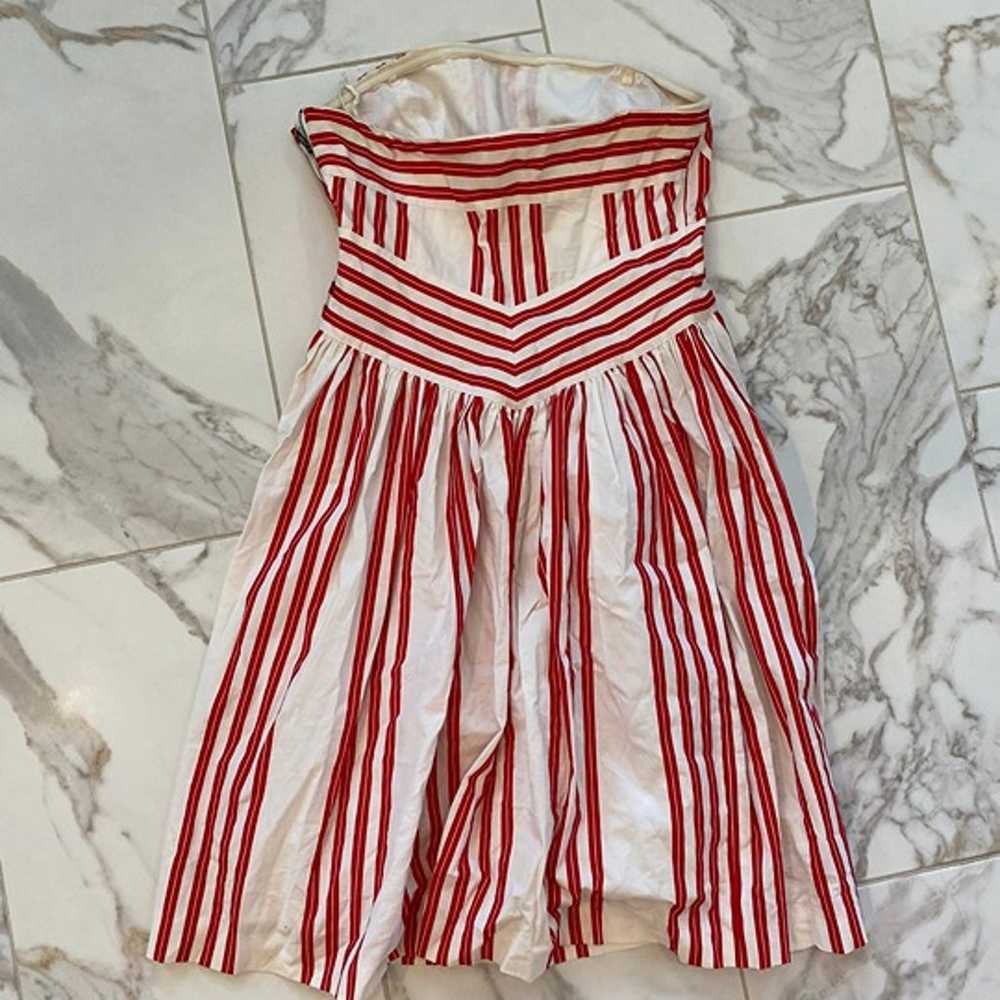 Anthropologie Rare Archival Anniversary Red Strip… - image 2