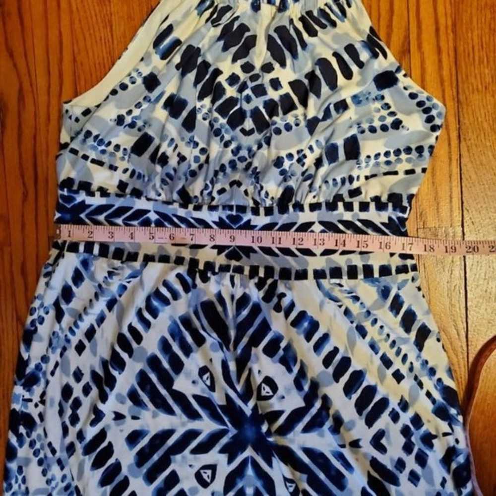 Chico's Blue Diamond Tie-Dye Maxi Dress - image 6