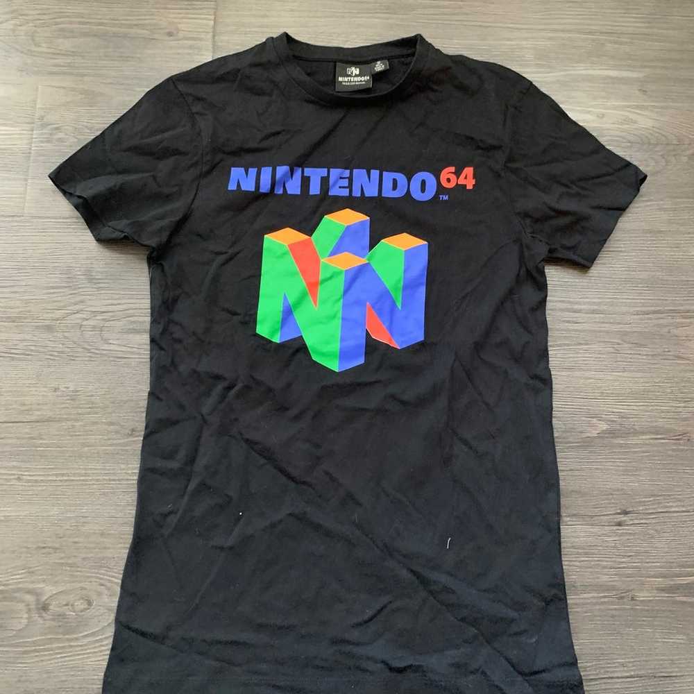 NWOT | Nintendo 64 | Black Short Sleeve Graphic S… - image 1