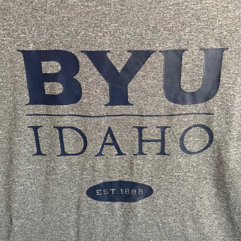 Brigham Young University Idaho Gray Dry Fit Shirt - image 4