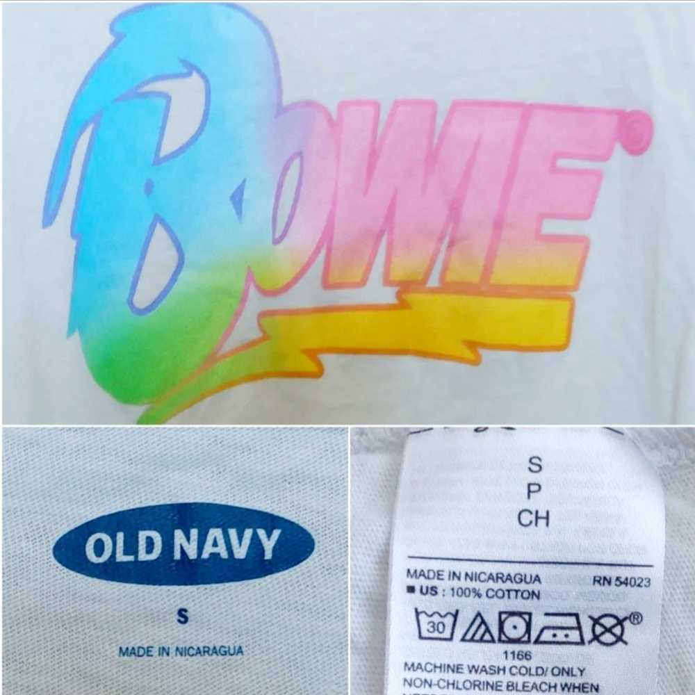 Old Navy long sleeve Bowie t-shirt size small (NW… - image 6