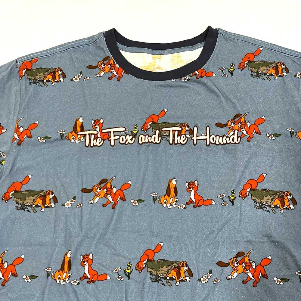 NEW Disney The Fox and The Hound Linear Allover P… - image 3
