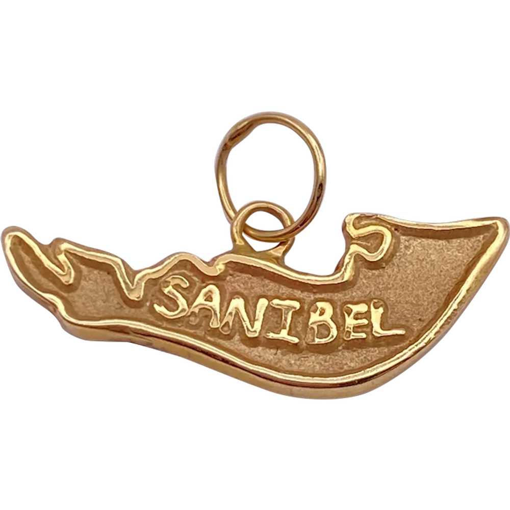 SANIBEL Island Charm 14K Gold - image 1