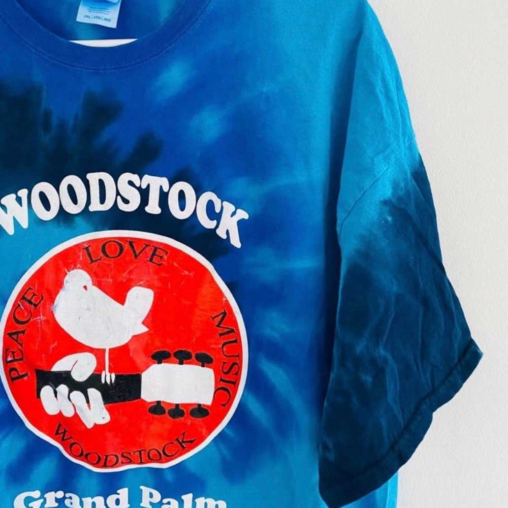 Woodstock 2021 Blue Tie Dye Tee - image 2
