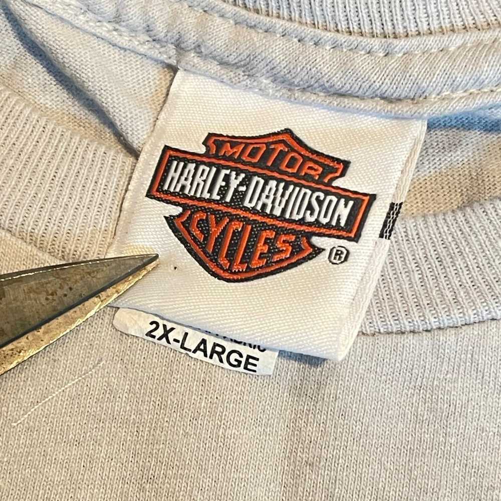 Harley Davidson T-shirt Mens White 2XL Smoky Moun… - image 2