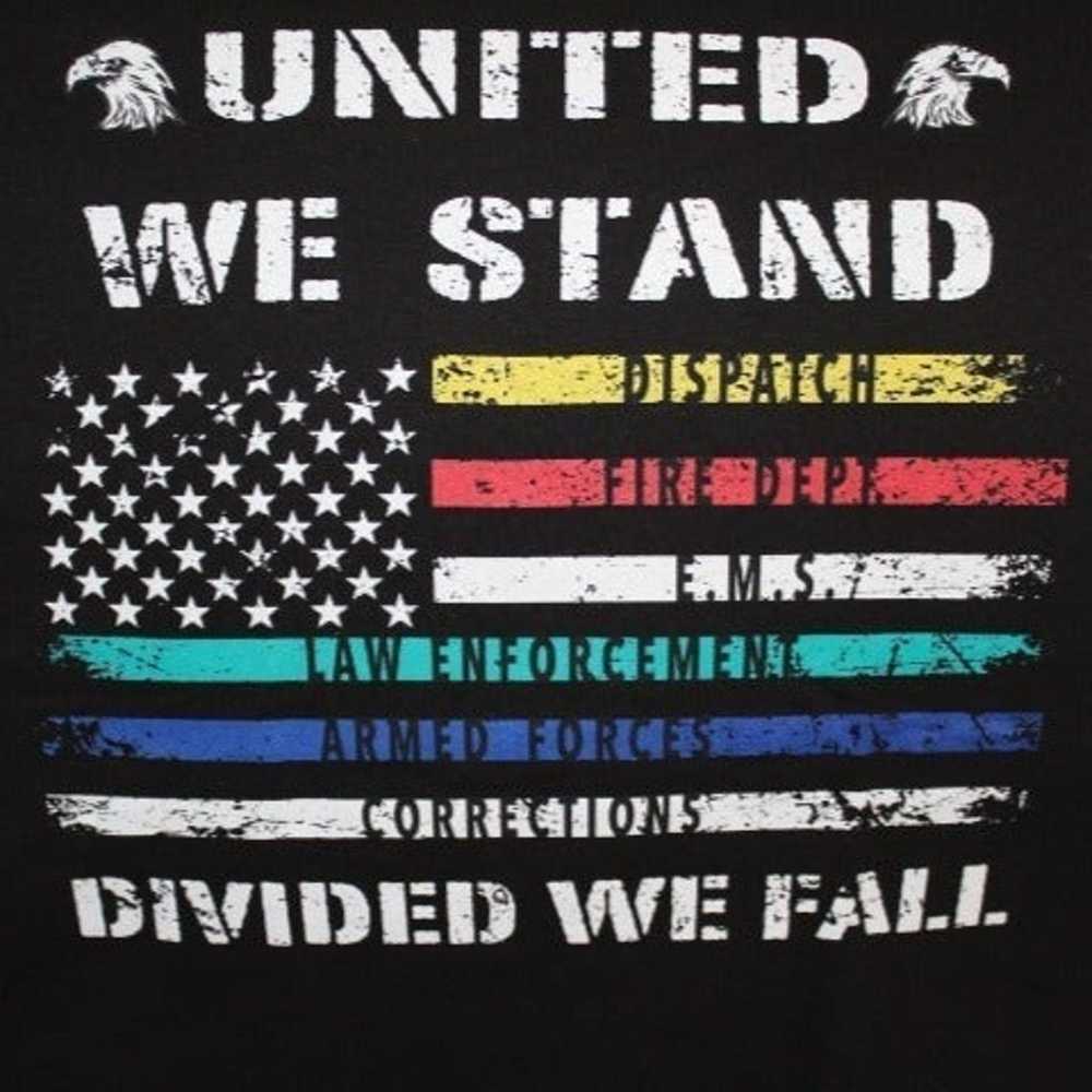 UNITED WE STAND AMERICAN FLAG T-SHIRT - image 2