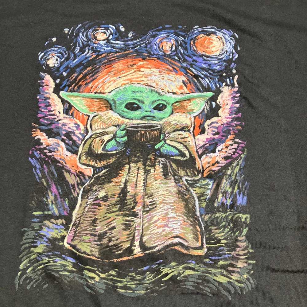 Star Wars Baby Yoda Painting Shirt 3XL - image 2