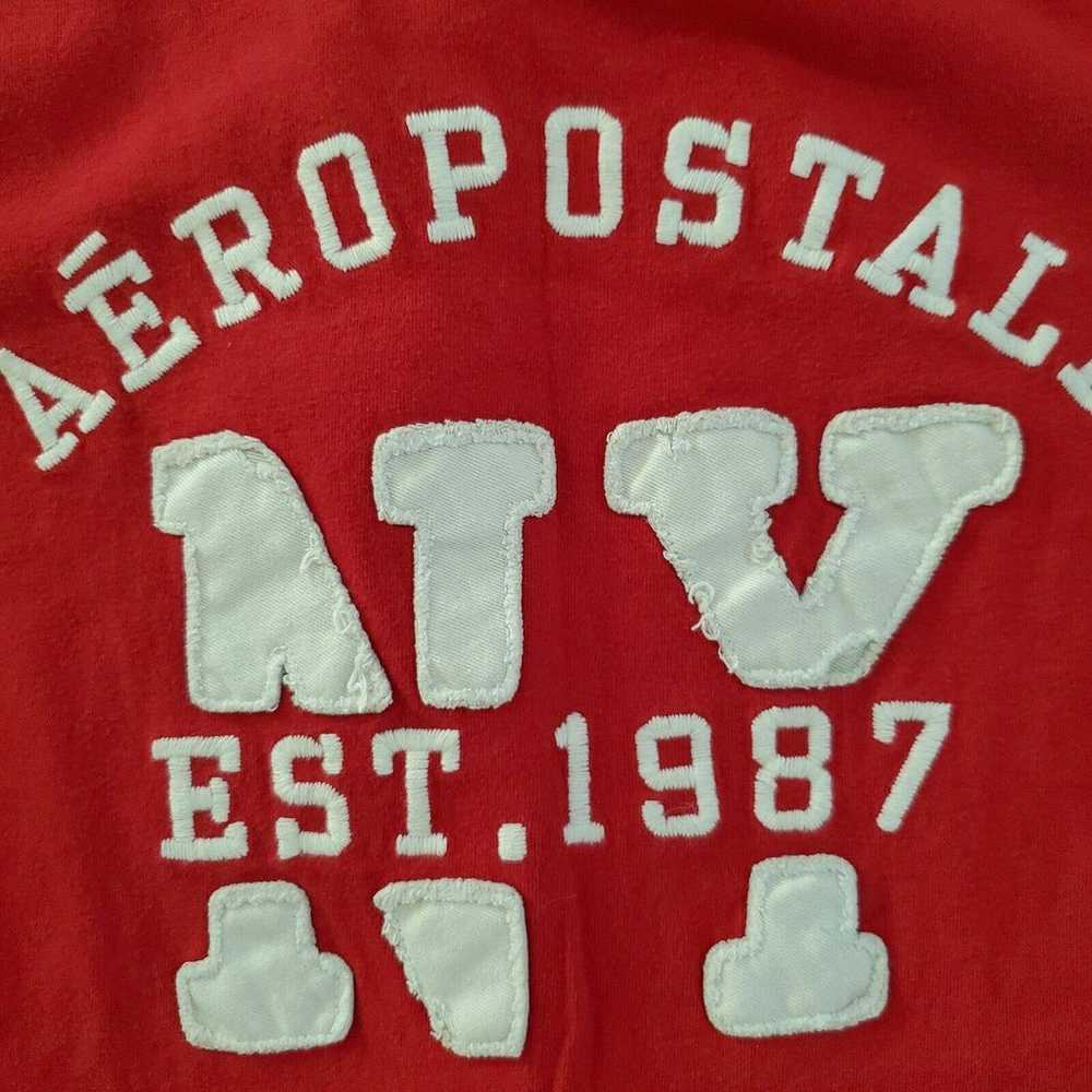 Aeropostale NY Mens Crewneck T-Shirt Size XS Red … - image 4