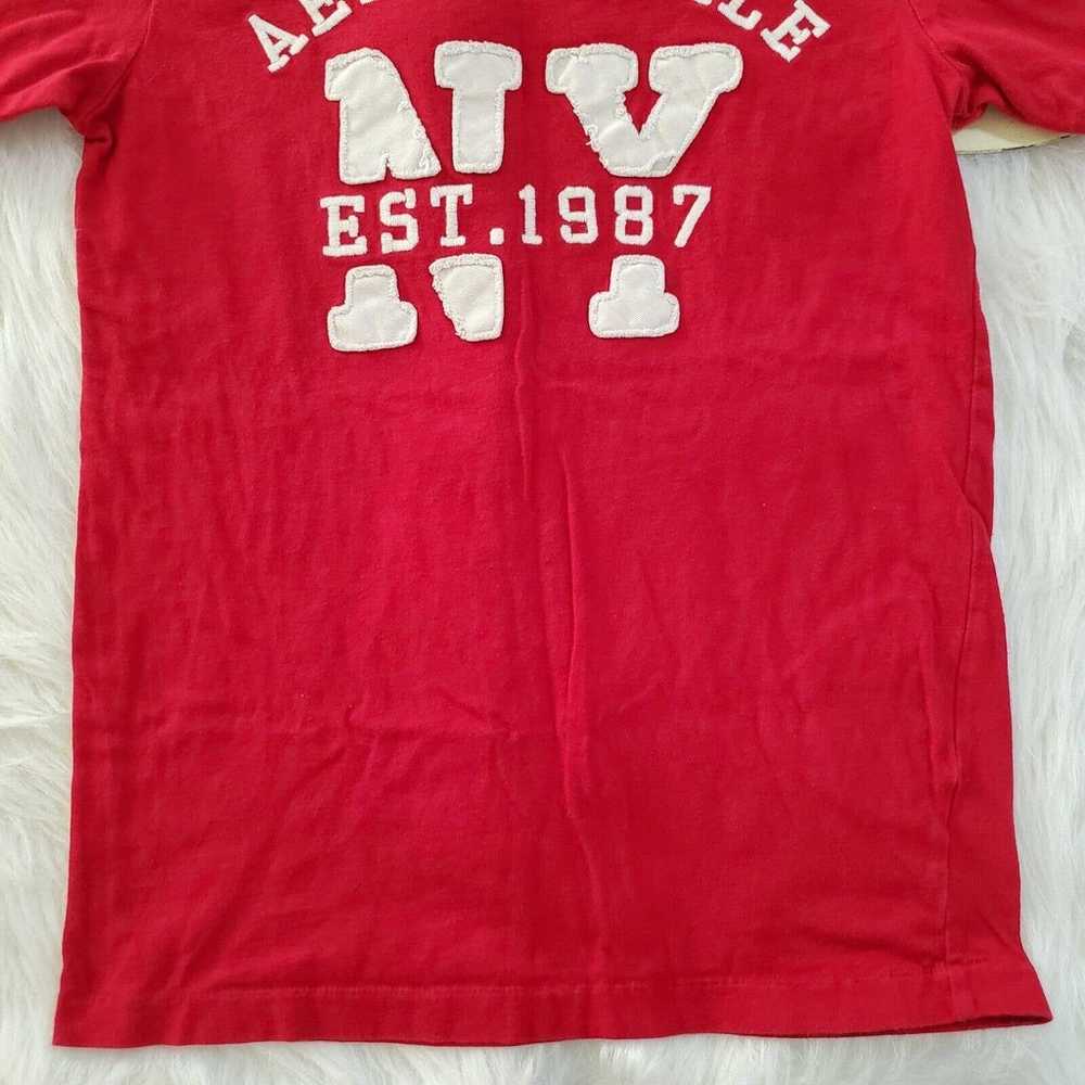 Aeropostale NY Mens Crewneck T-Shirt Size XS Red … - image 5