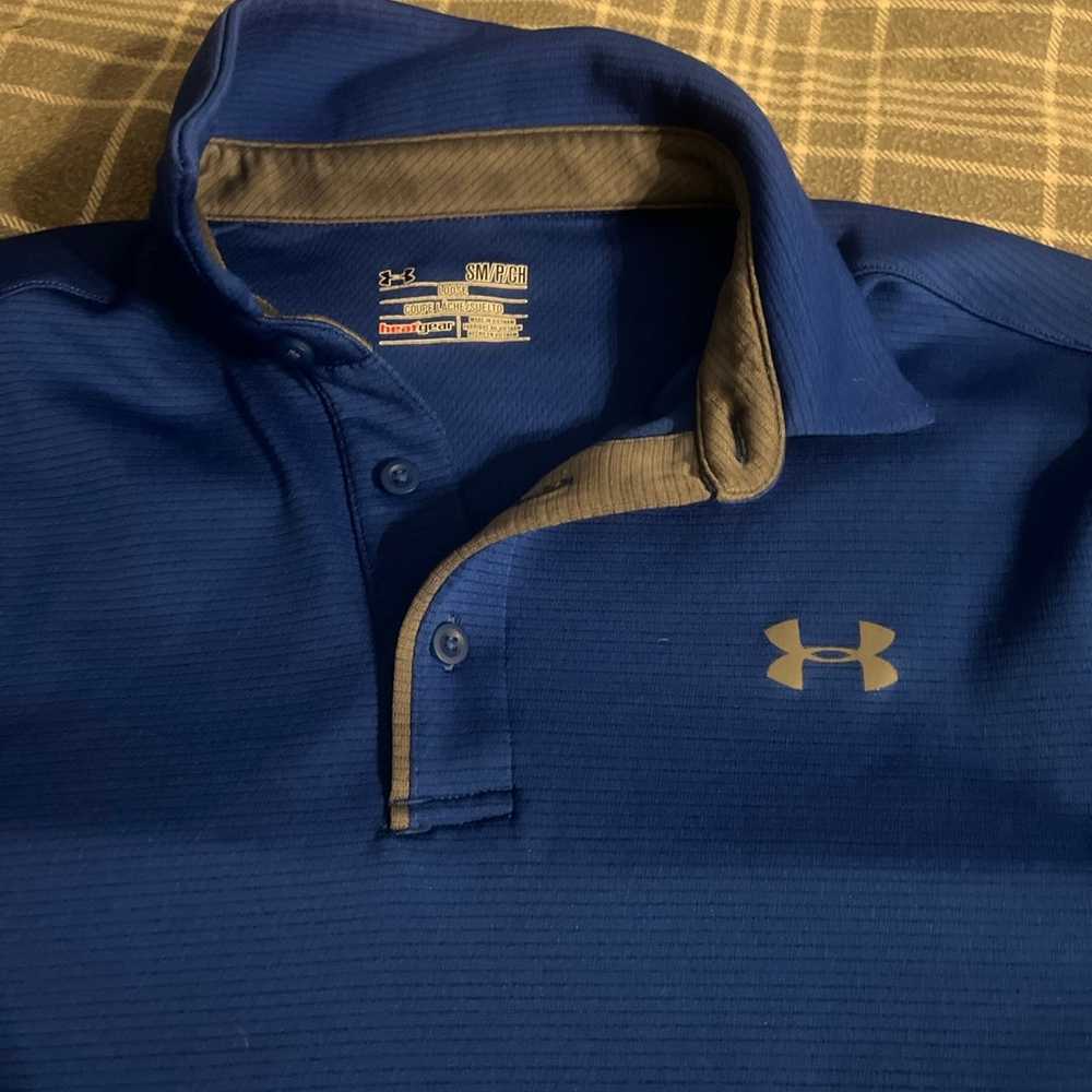 Under Armour Collared T-Shirt Size Small Men - image 3