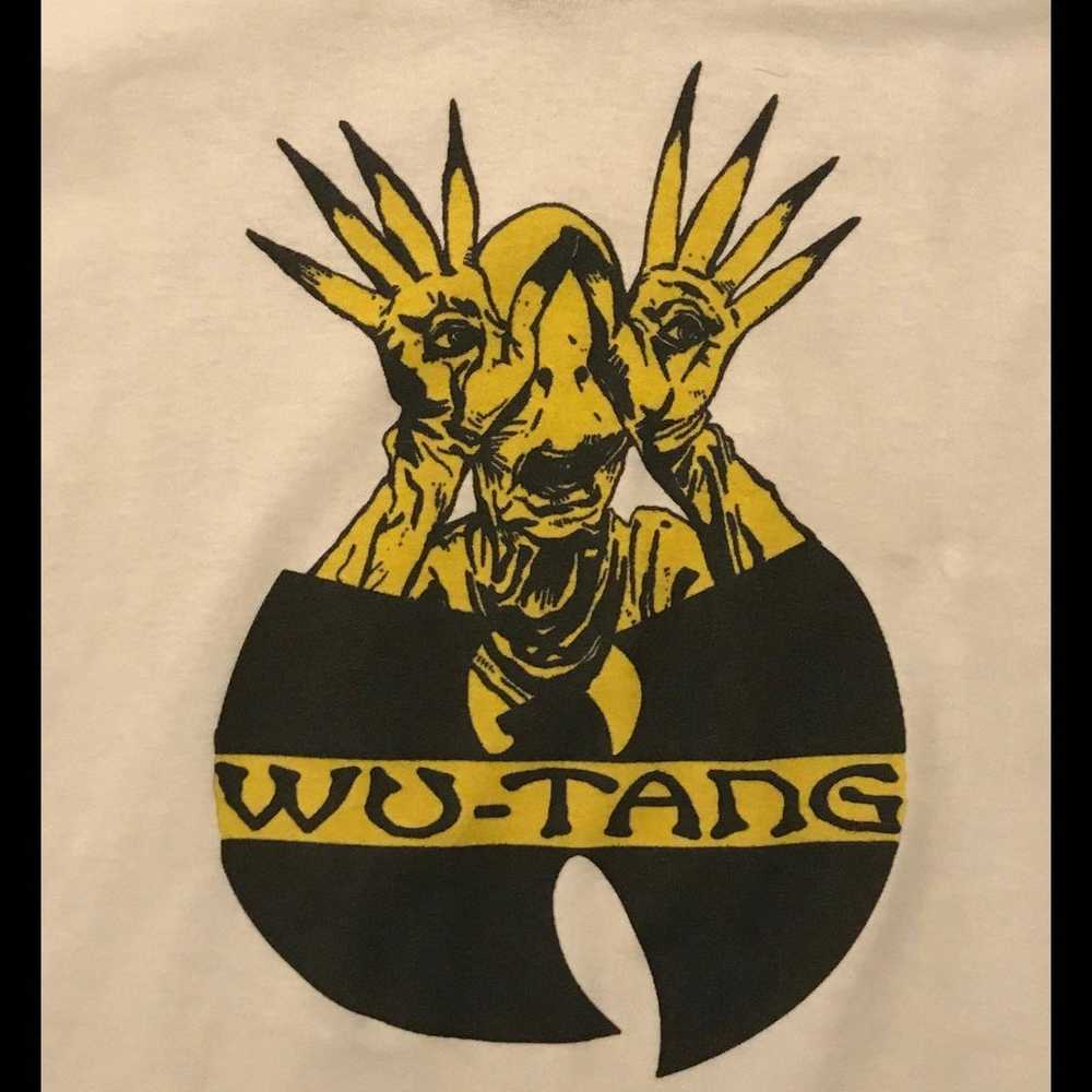 Wu-Tang weird size Small color white unisex t-shi… - image 1