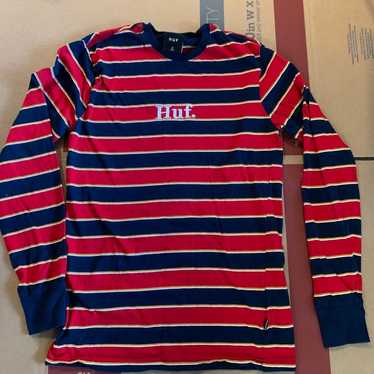 Huf striped long sleeve shirt - image 1