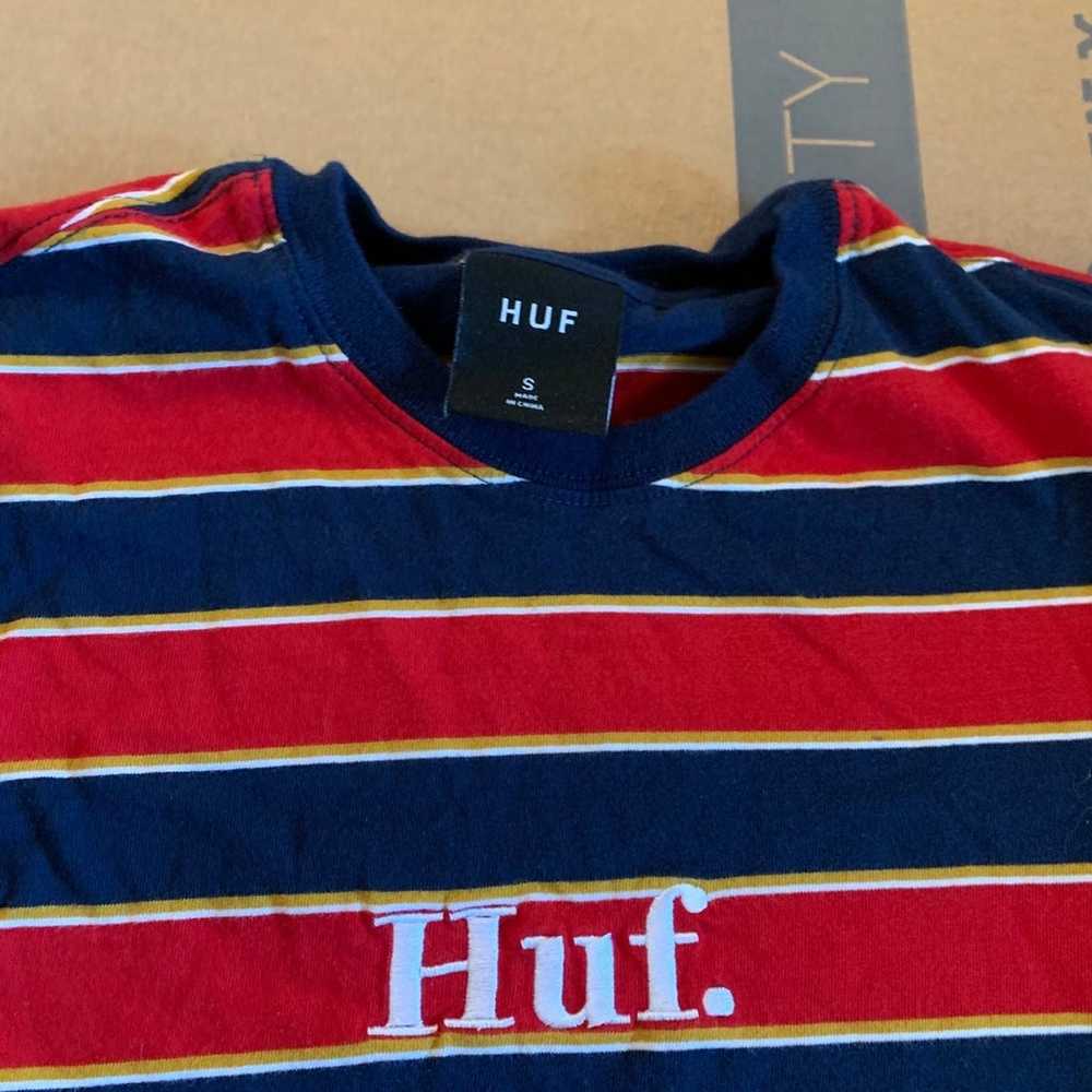 Huf striped long sleeve shirt - image 2