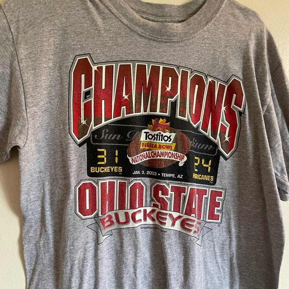 Vintage Ohio State Football Graphic T-shirt - image 4