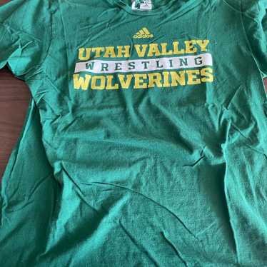 Utah Valley University Wrestling Shirt Adidas Lar… - image 1
