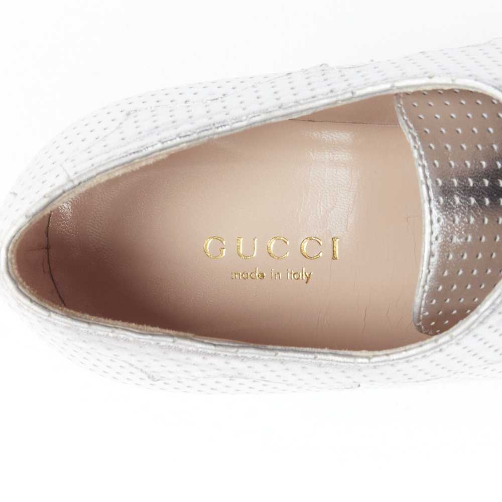 Gucci new GUCCI Otis metallic silver chunky platf… - image 9