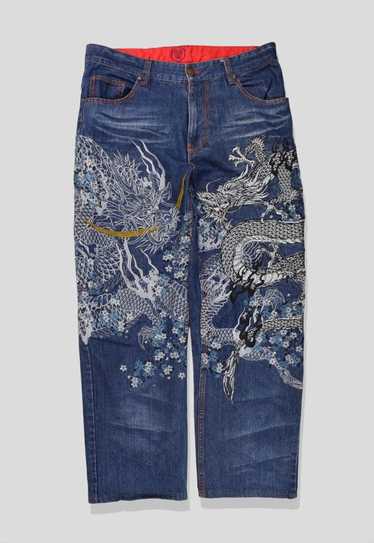 Vintage dragon japanese denim - Gem