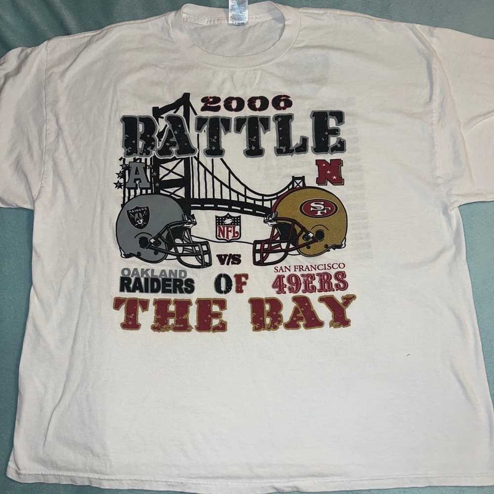 Battle of the bay 2006 49ers Raiders shirt - image 1