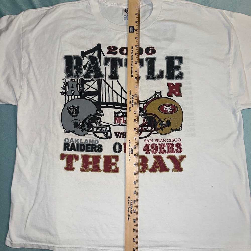 Battle of the bay 2006 49ers Raiders shirt - image 4