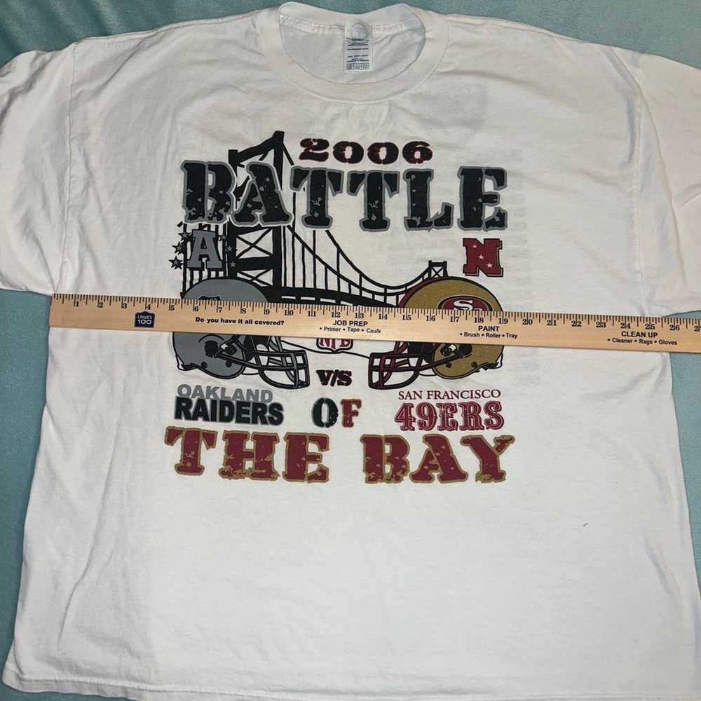 Battle of the bay 2006 49ers Raiders shirt - image 5