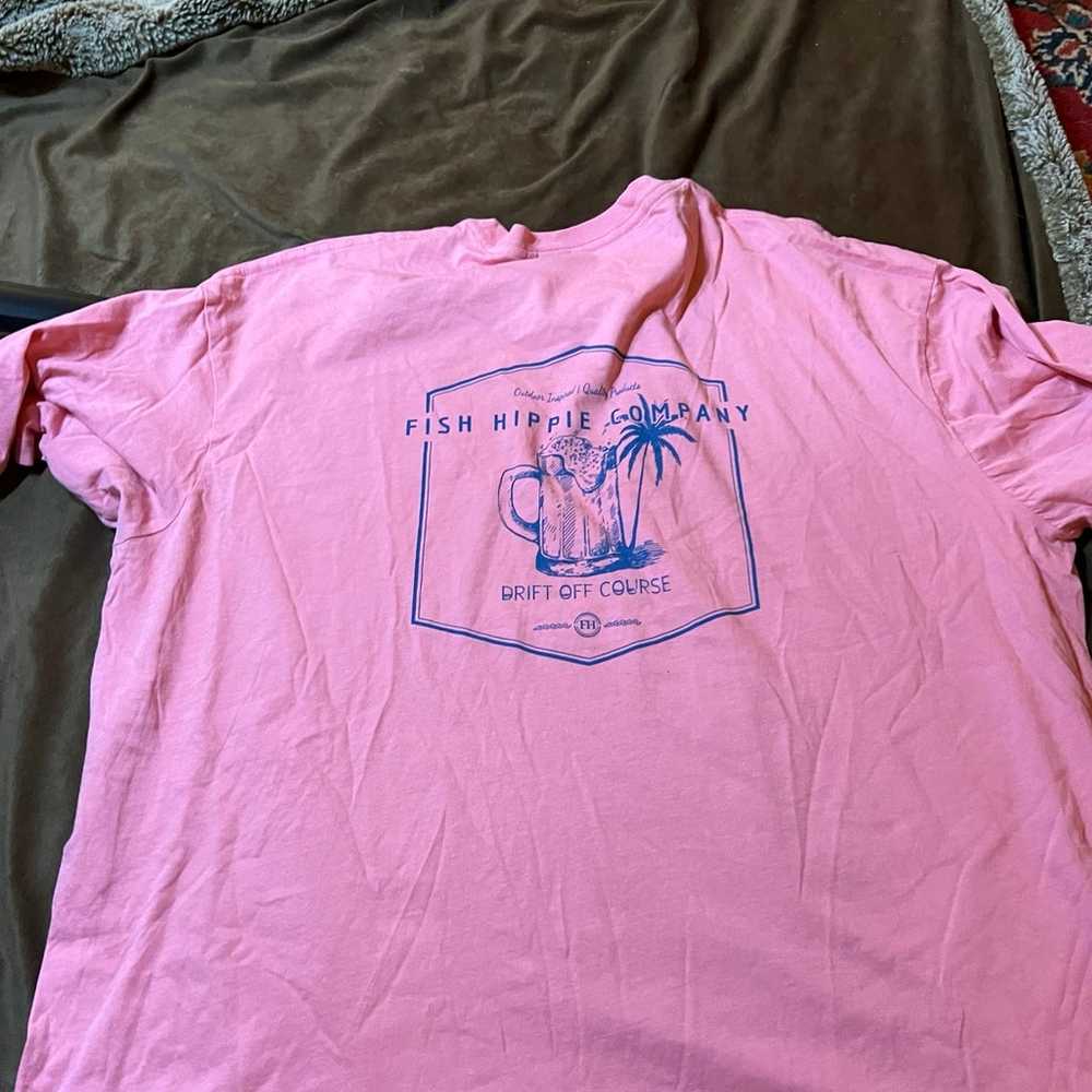 Fish Hippie 3XL Pink Fishing T-Shirt - image 1