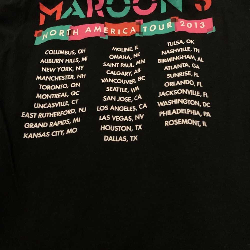Maroon 5 tour shirt - image 4