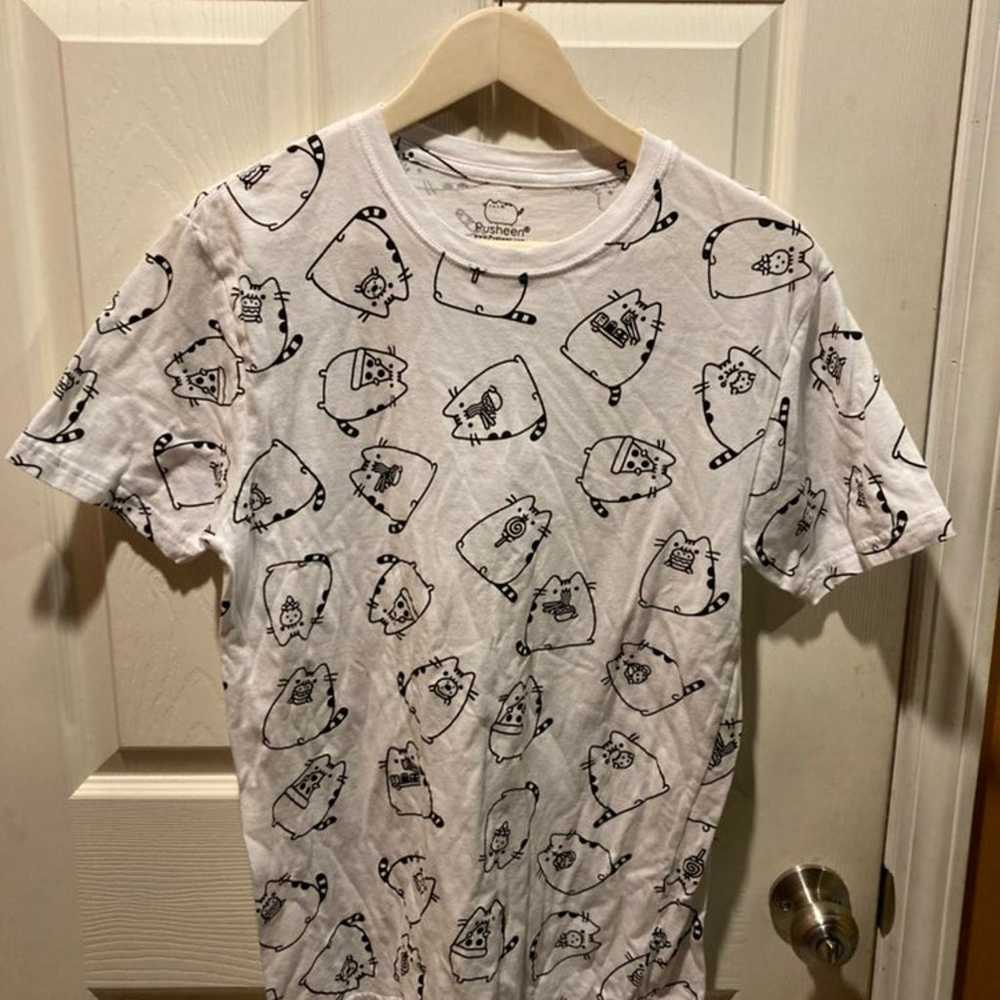 Excellent condition Pusheen print all over shirt!… - image 1