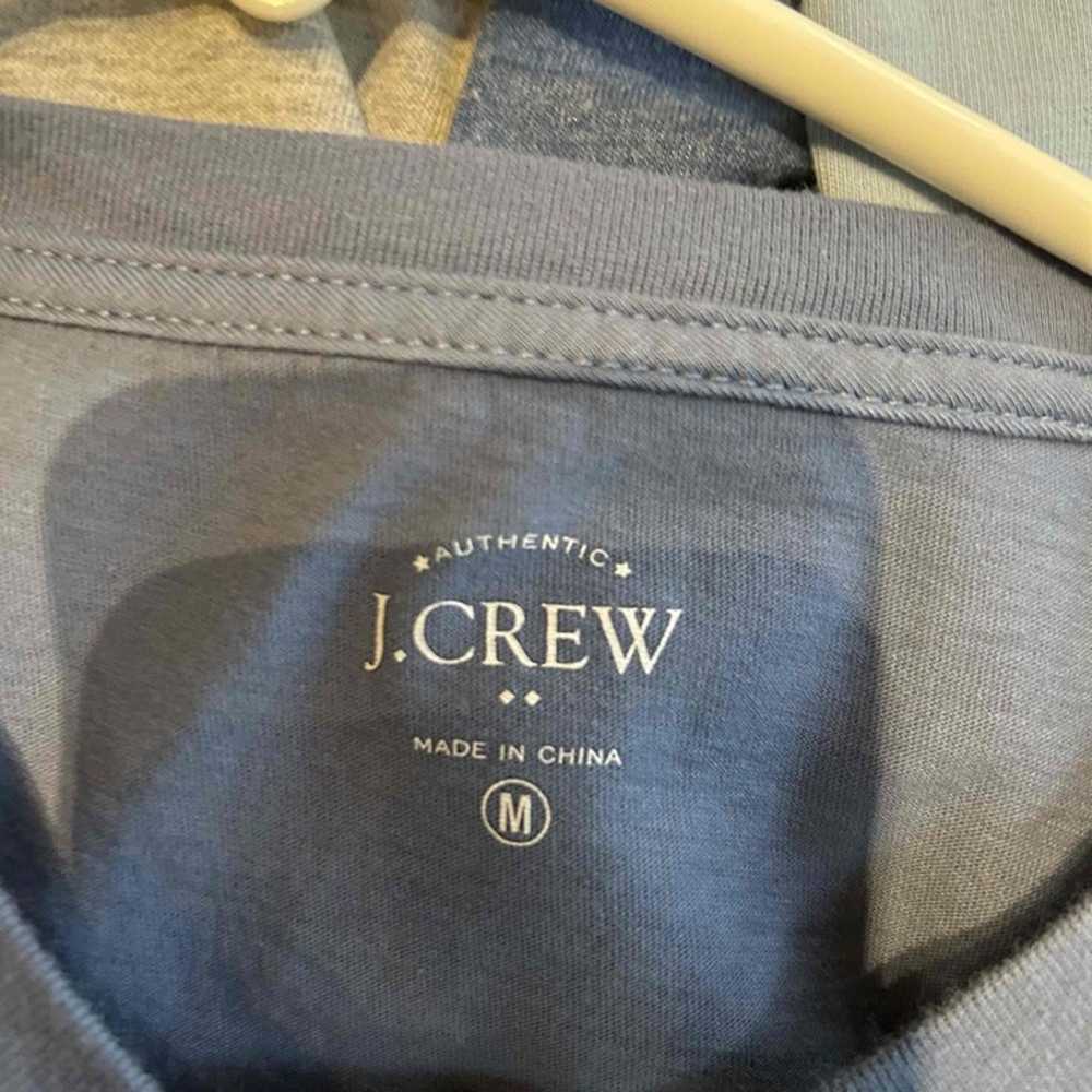 Jcrew Men Blue Graphic Crew Neck Shirt Size S - image 3
