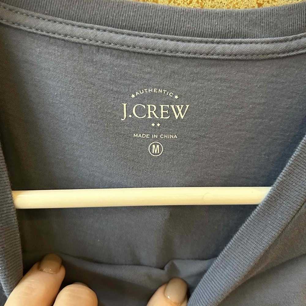 Jcrew Men Blue Graphic Crew Neck Shirt Size S - image 4