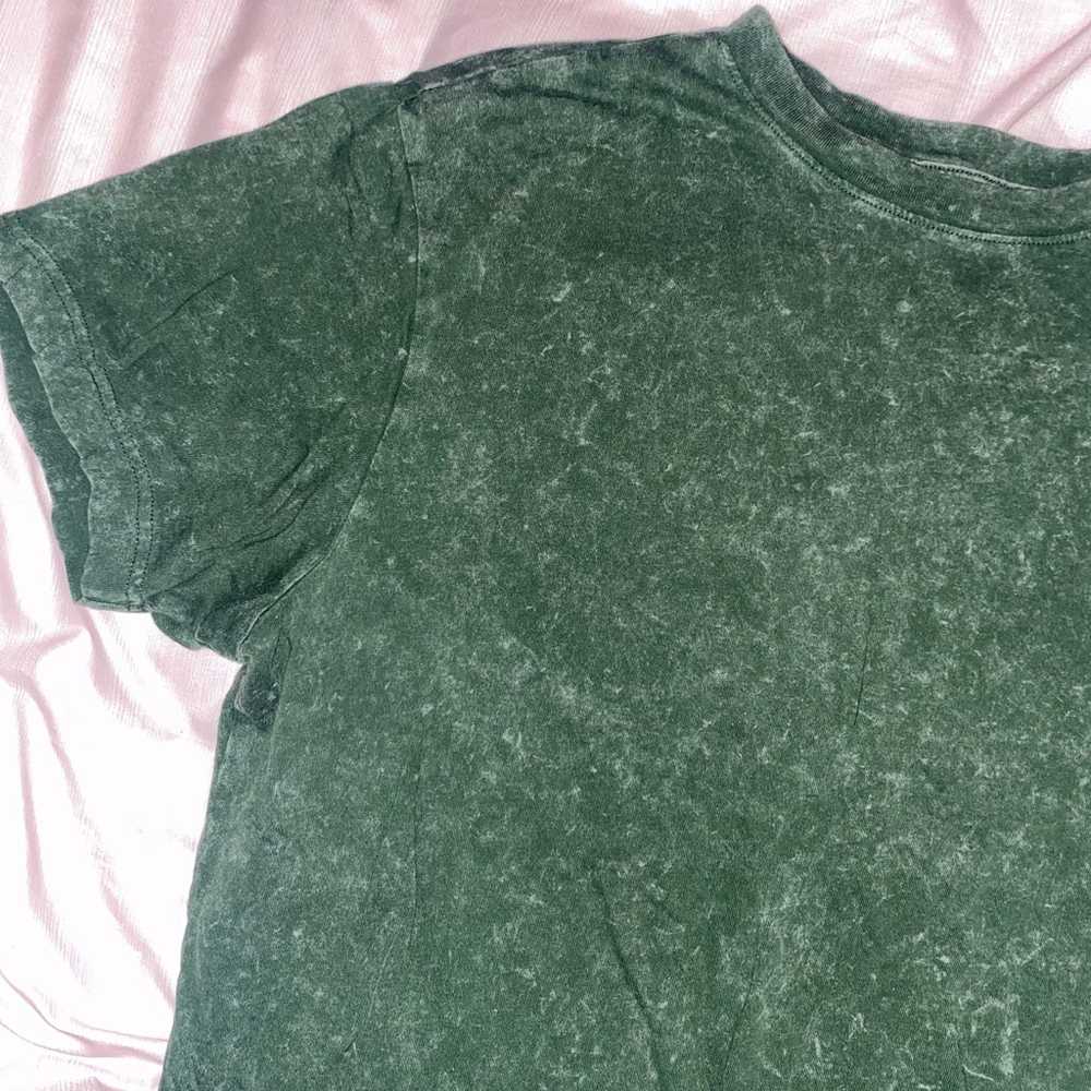 Green “worn” style t shirt - image 1