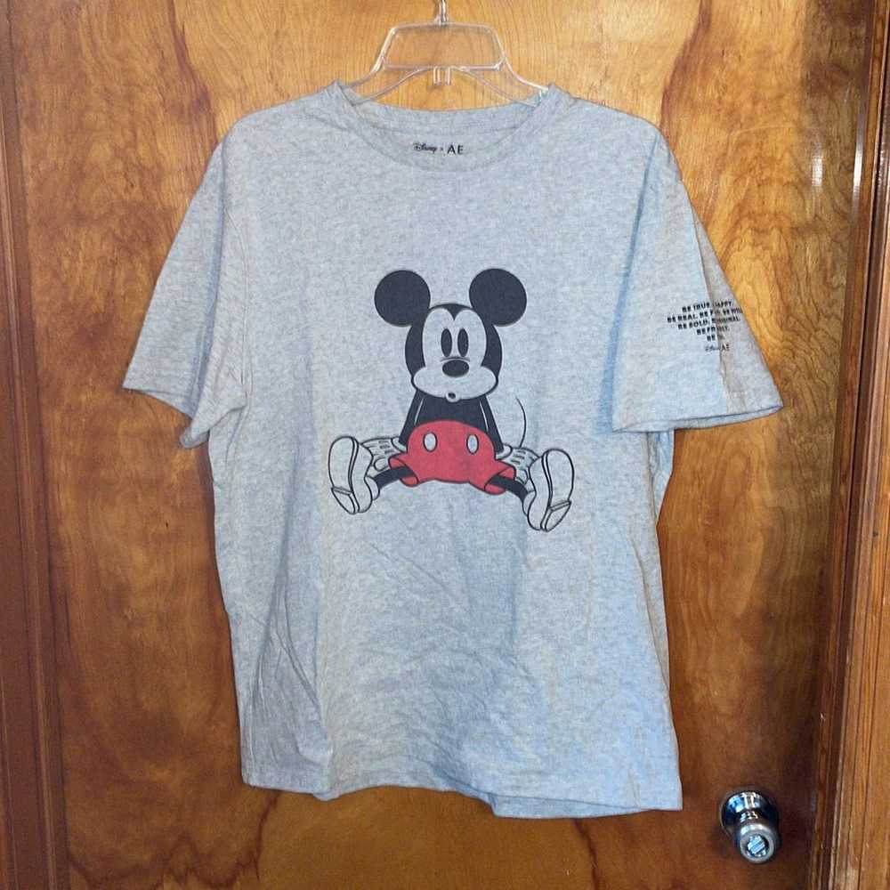 Disney x American Eagle Mickey Mouse Gray TShirt … - image 3