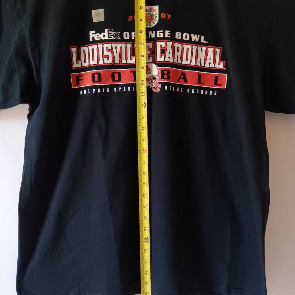 Louisville Cardinal Football men's black short sl… - image 5