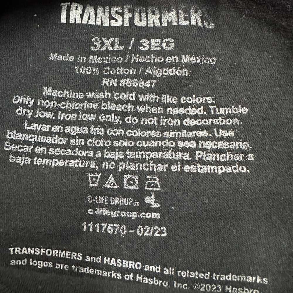 Men’s Transformers black Optimus Prime 3XL shirt - image 2