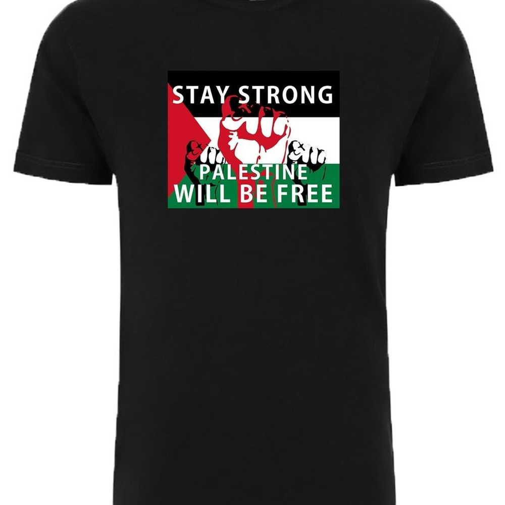 Palestine Adult Black Unisex T-shirt - image 1