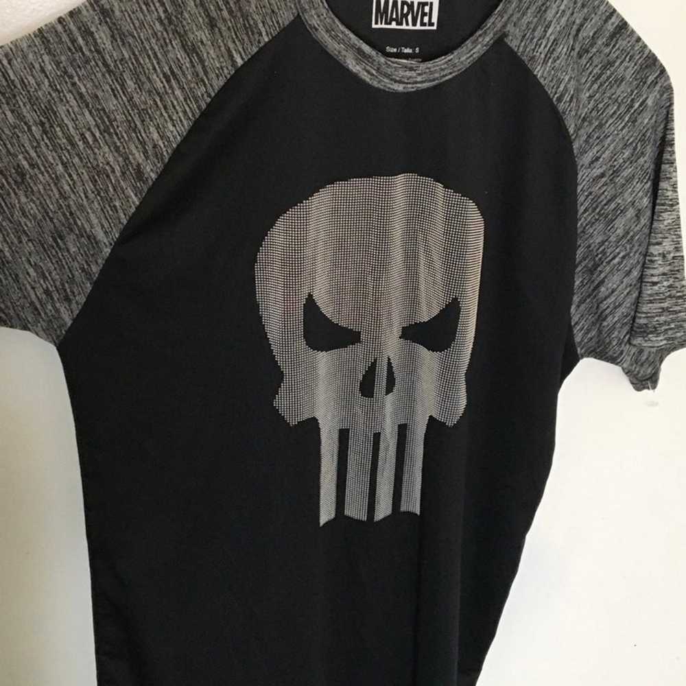 Punisher and Superman shirts size Small stretchy - image 1