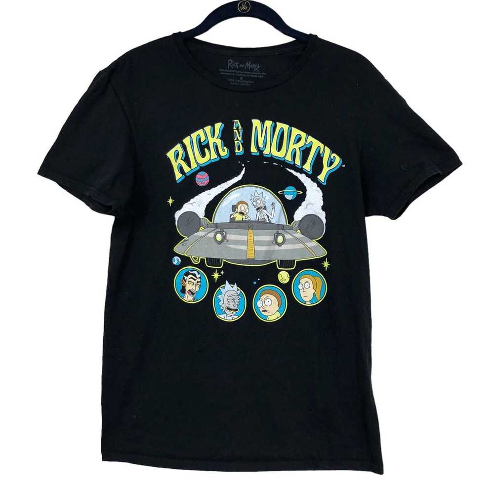Rick and Morty Spaceship T-Shirt, Cartoon Network… - image 1