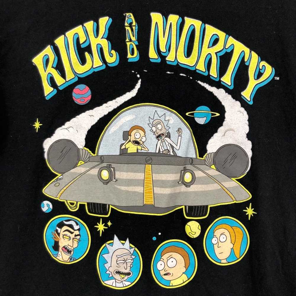 Rick and Morty Spaceship T-Shirt, Cartoon Network… - image 2