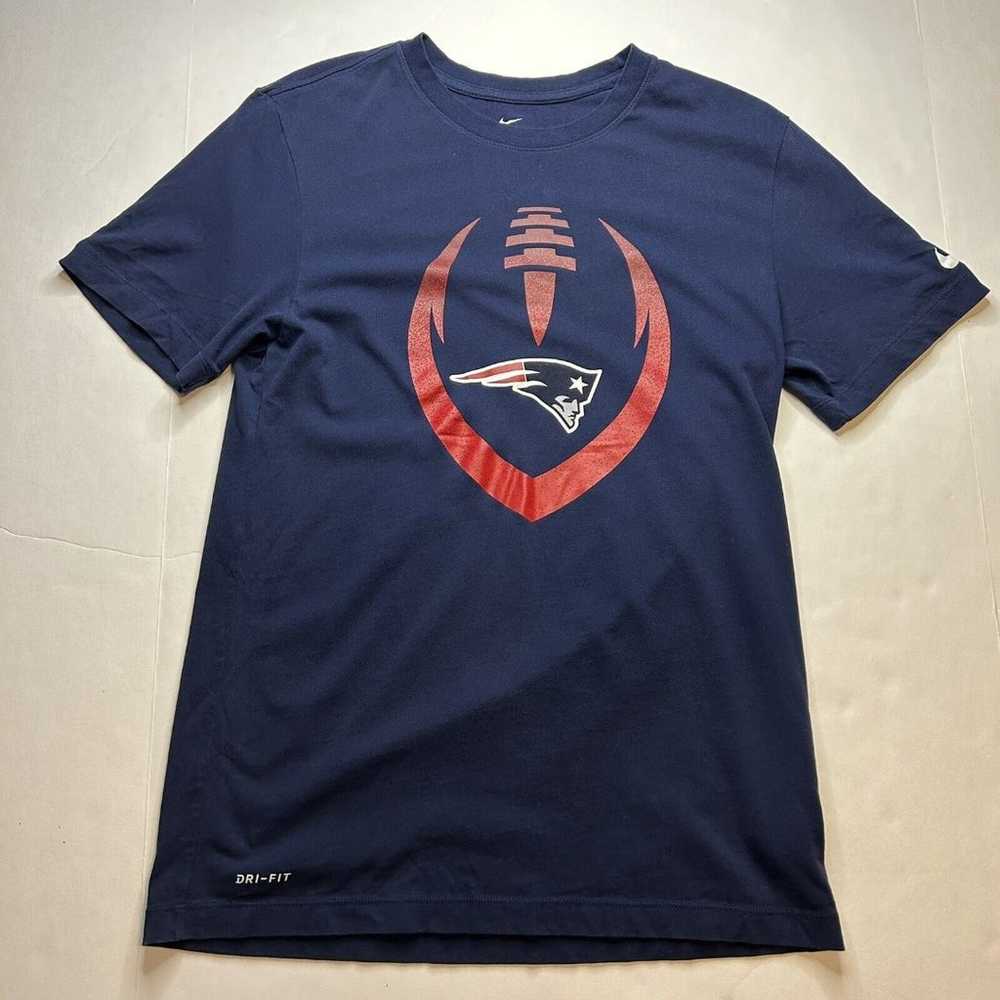 Nike New England Patriots Shirt Mens Small Blue N… - image 1