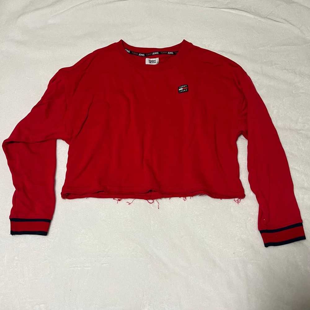 Tommy Hilfiger red sweatshirt M - image 2