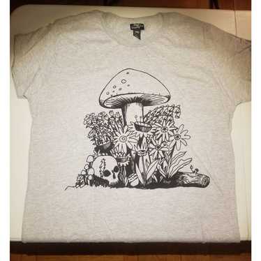 Grateful Dead Grey Mushroom Tshirt Medium Jerry G… - image 1