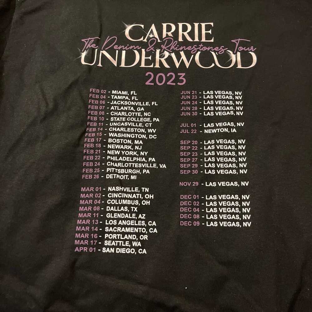 NWOT Carrie Underwood Concert T-shirt - image 5