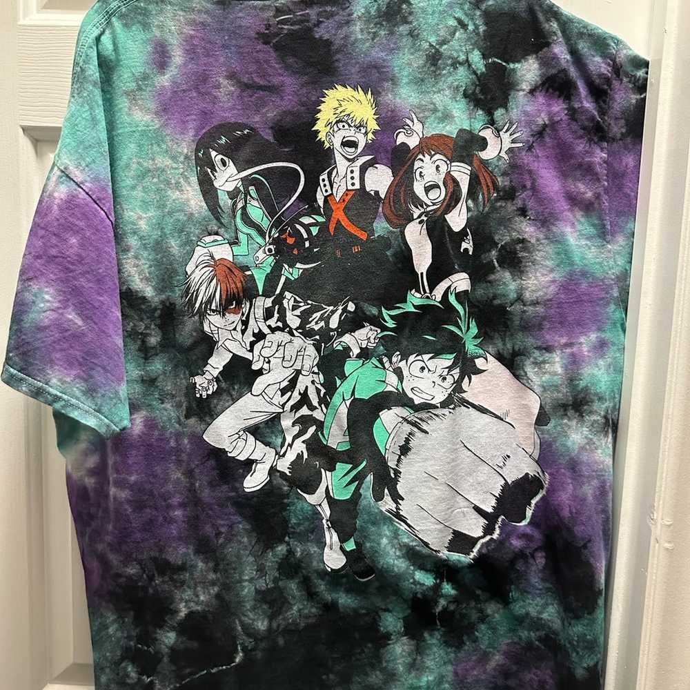 My Hero Academia Tie-Dye Graphic T-Shirt Size XL - image 2