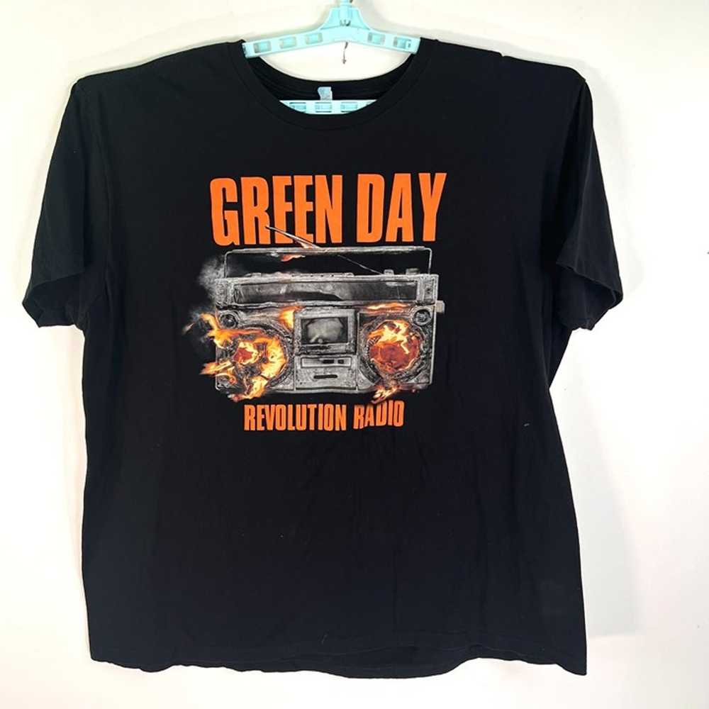 Green Day Revolution Radio T Shirt Size 3XL Black… - image 1