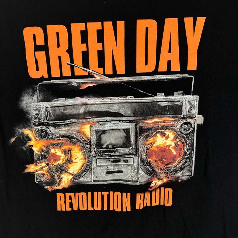 Green Day Revolution Radio T Shirt Size 3XL Black… - image 2